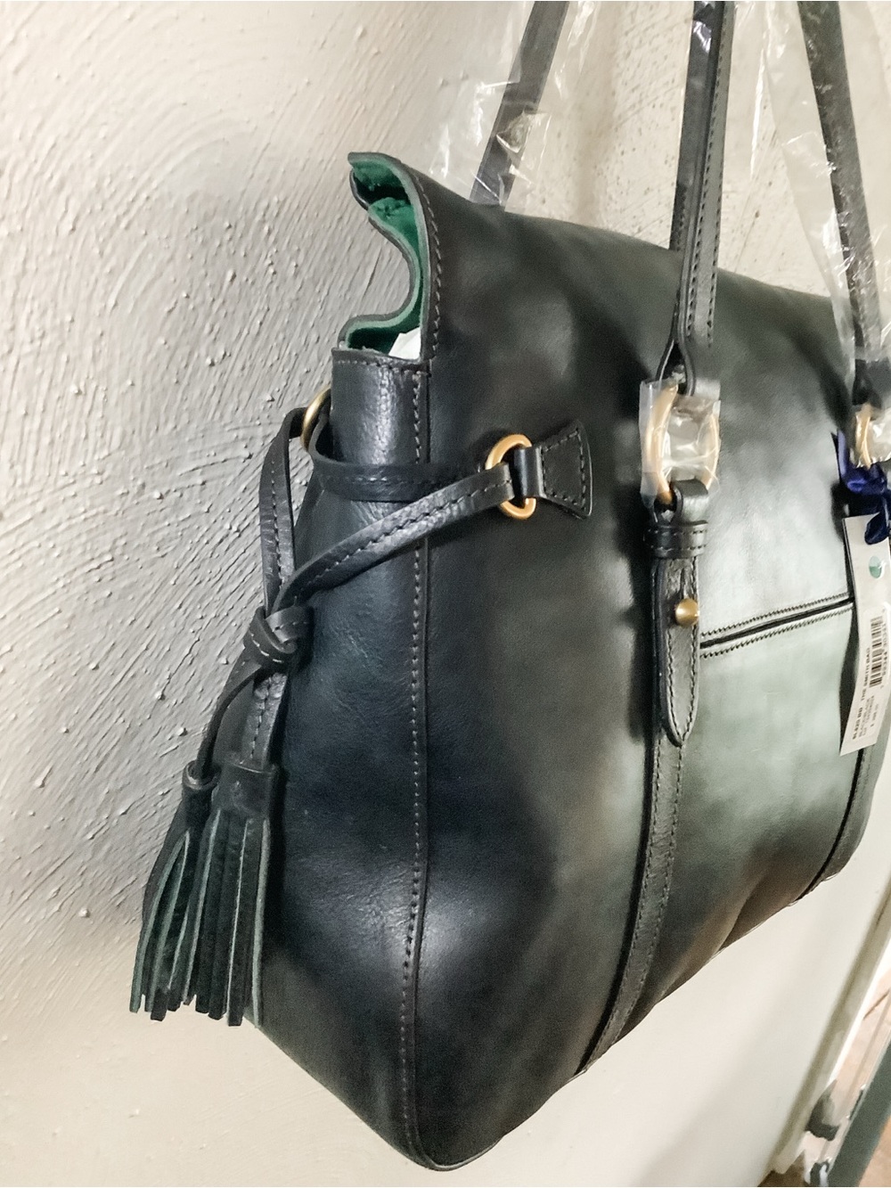 NWT Dooney & Bourke The Smith Bag Black Leather Tote - Picture 4 of 12